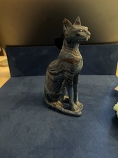 Ägyptische Katzen Figur Blau/
