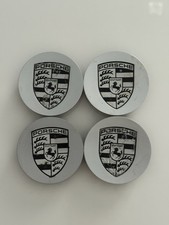4x Porsche Cayenne Panamera Original Nabenkappen Felgendeckel Boxster Silber 76m