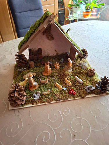 Weihnachtskrippe krippenstall - weihnachtskrippe,