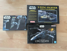 Star Wars Bausatz Konvolut 1:72 X-Wing, Y-Wing, Tie Fighter