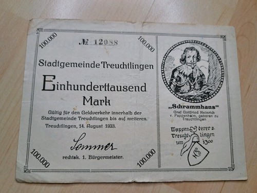 Notgeld 100000 mark - 100000,