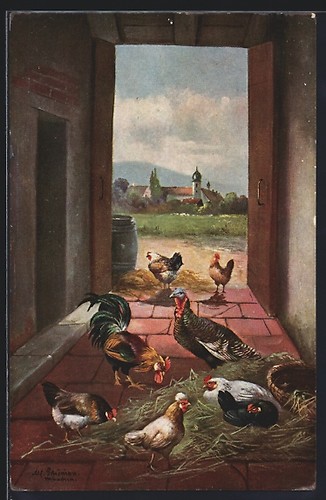 Künstler alfred schönian - künstler-ak,