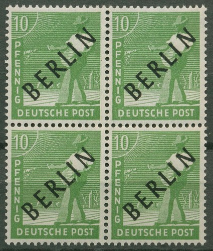 Berlin 1948 schwarzaufdruck - berlin,