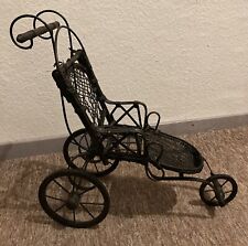 Retro Deko Puppenwagen Metall Korb, Holz 48 X 48 cm