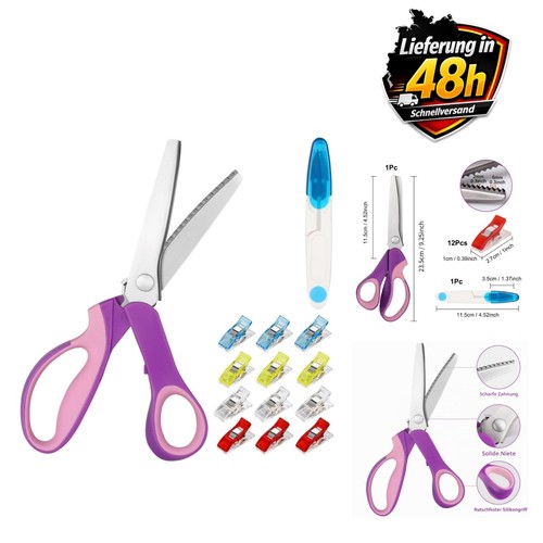 Zackenschere stoffschere set - zackenschere,