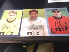 Stefan Klos Glasgow BVB  3  original signierte Autogrammkarten