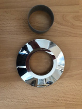 2 Rosetten verchromt 2 teilig