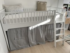 Weißes hochwertiges Kinderhochbett Oliver Furniture