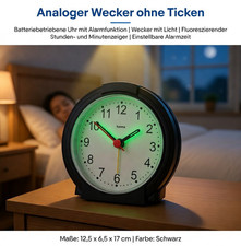 analoger Wecker ohne Ticken