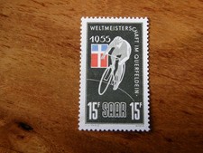 Saar 1955 ---WM Querfeldein--  MiNr.  357 III  postfrisch