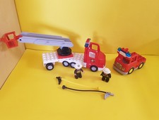(D40)   Lego Duplo Feuerwehr Löschzug & Feuerwehrauto & Zubehör
