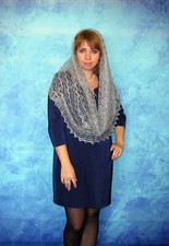 Gestrickter Ziegenflaum Schal