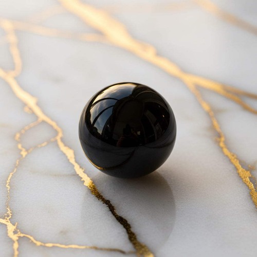 Obsidian kugel mini 3cm - obsidian,
