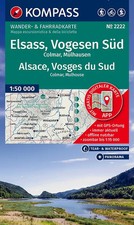 KOMPASS Wanderkarten-Set 2222 Elsass, Vogesen Süd / Alsace, Vosges du Sud, Colma