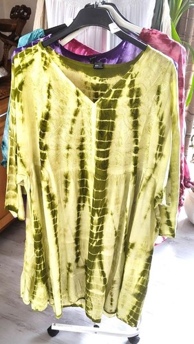 Batik tunika kleid - aus, indien