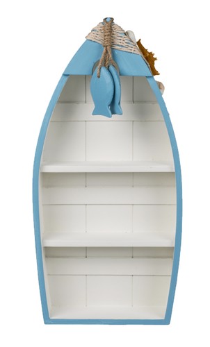 Bootsregal maritim weiss mit