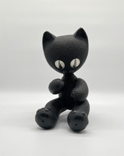 Vintage Spielzeug schwarze Katze Figur beweglich 50er 60er Ostalgie UDSSR DDR