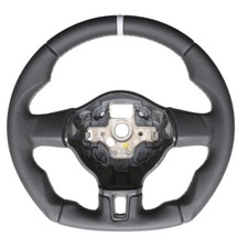 VW Lenkrad Golf 6 Caddy Tiguan Touran Sharan Abgeflacht Neu Beziehen 58158