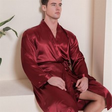 2PCS Herren Seide Satin