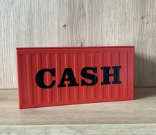 Spardose Money Bank Deko Container Metall Rot Geld Sparen Geschenk Groß