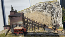 Präsentationsdiorama "Alter Steinbruch 3" Schotterwerk Diorama Rarität