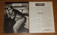 Seltene Werbung BECKER MEXICO CASSETTE Autoradio - Diebstahlsicherung 1988