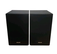 Philips MCM2000 Speaker System Holz Lautsprecher Boxen 6 OHM 50 W Schwarz 