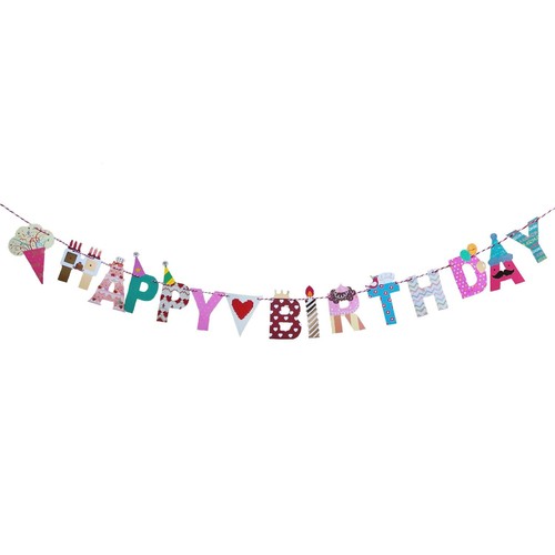 Happy birthday girlande - happy,