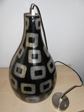 Designer-Hängeleuchte - Pendelleuchte - Glasfaser - Schwarz -