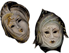 2 Venezianische Masken Als