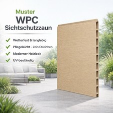 MUSTER WPC Sichtschutzzaun