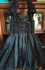 Petticoat Kleid, Vaviana, New York,Gr.42-M, Schwarz/Pajetten,knielang,360 Grad