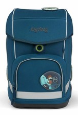 ERGOBAG CUBO Roboter blau schlicht SCHULRANZEN - TORNISTER - SET  KOMPLETT OVP