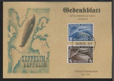 ✔️ Deutsches Reich Graf Zeppelin Südamerika 1932. SELTENE POSTKARTENREPRODUKT...