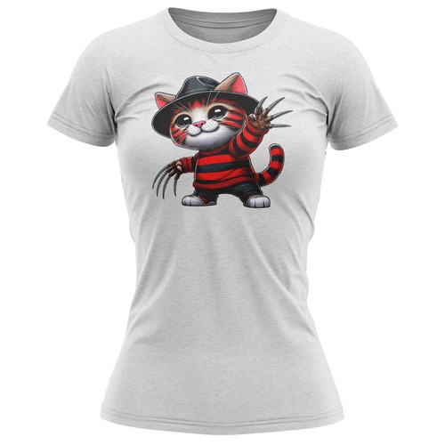Halloween katze damen shirt - halloween,