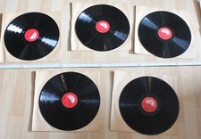 5x schellack platte alt beethoven symphonie 6 op68 disque gramophone DB3333-3337