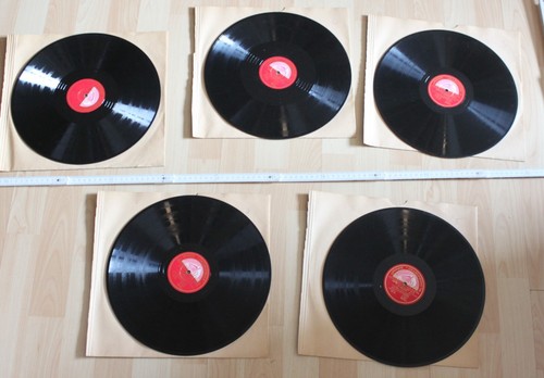 Schellack platte alt - 5x,