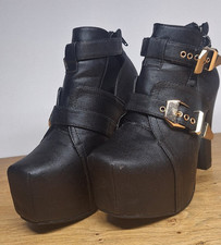 Damen-Plateau-Stiefeletten