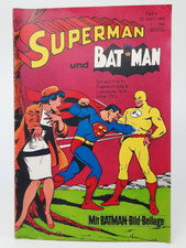 Superman Batman Heft 8  1968 ehapa --  mit Bildbeilage --  Zustand  Z 1-2