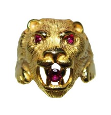 Ring Löwenkopf Aus 925%