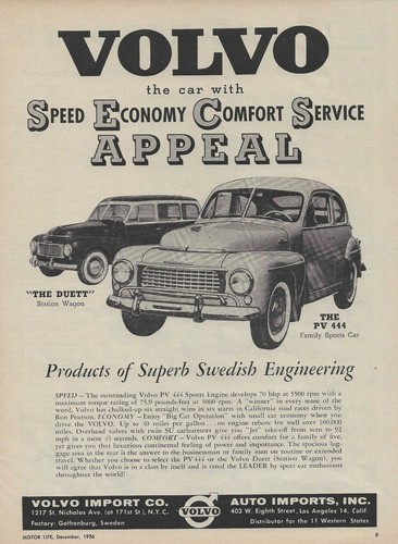 1957 volvo duett station - volvo, ad