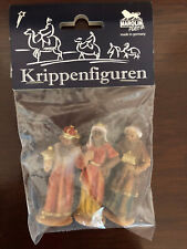 Krippenfiguren  Marolin-Set, die hlg. drei Könige, 7cm aus Kunststoff.
