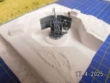 1:72, 1 Bunker befestigte Pak/Flakstellung Atlantik, unbemalt + 5 cm Festungspak