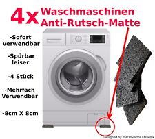 4x Waschmaschinen-Pad extra-Stark 10mm!!! Antirutsch Unterlage  Gummi Absorber