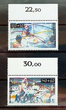 Berlin 1990 ** Satz Mi 864-65 Sport Sporthilfe Basketball vom Oberrand OR 02900B