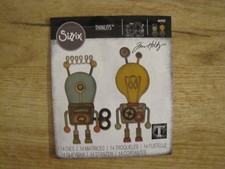 Stanzschablone Sizzix Thinlits Tim Holtz  664162 Robotic Roboter  selten