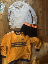 Adidas Vintage Sweater + Zara Polo + Boxer-Shorts – Gr. 134–146
