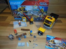 PLAYMOBIL City Action 70742 Baustelle mit Handwerkern, LKW und Kran