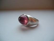 Pink Turmalin Ring aus Silber