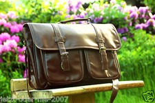 Herren Vintage Aktentasche Business Schultertasche Laptop Tasche Messenger NEU